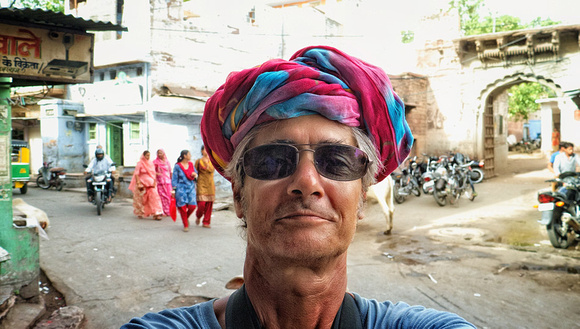 Au Rajasthan, ya des turbans colorés.
